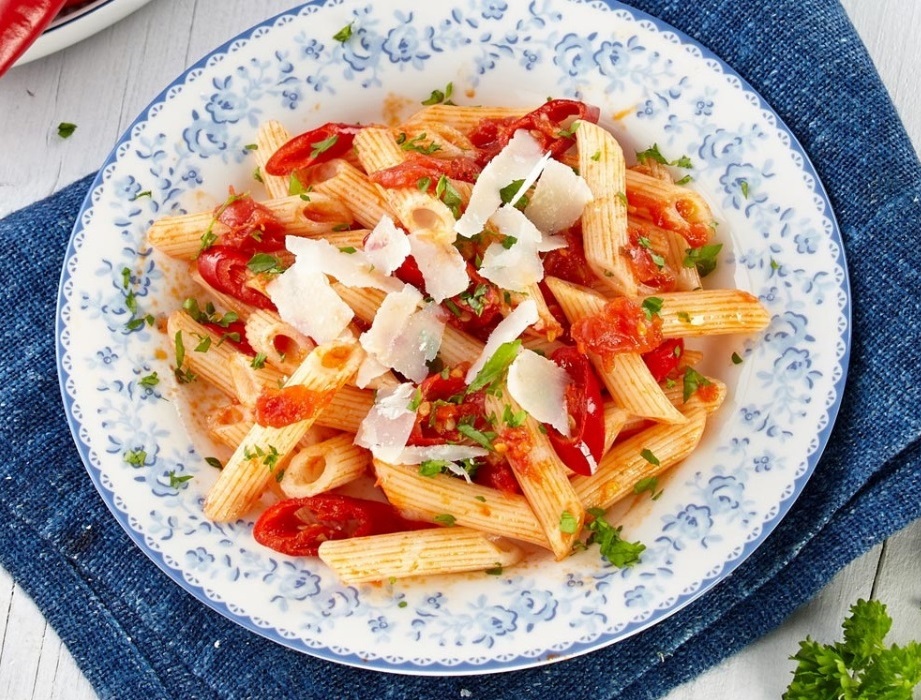 rice pasta Risolino recipe - PENNE ARRABIATA
